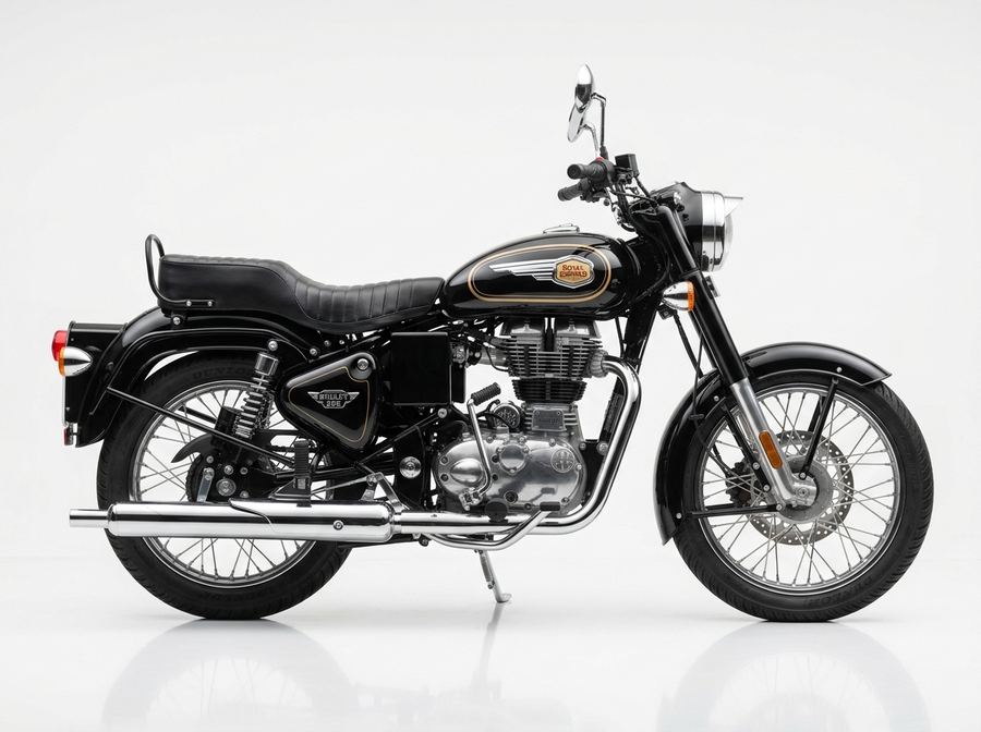 Royal Enfield Bullet 350 motorcycle available for rent in Kolhapur